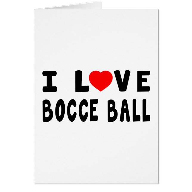 J'aime la boule de Bocce (Devant)