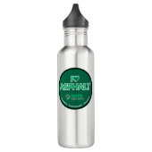 J'Aime La Bouteille En Acier Inoxydable D'Asphalte (Gauche)