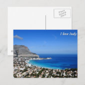 J'aime la carte postale de l'Italie (Devant / Derrière)