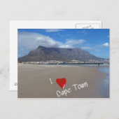 J'aime la carte postale du Cap (Devant / Derrière)