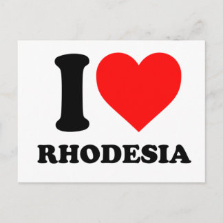 J'aime la carte postale Rhodesia