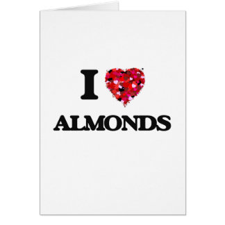 J'aime la conception de nourriture d'amandes