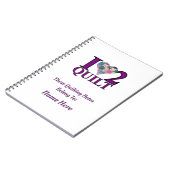 J'aime la courtepointe - Carnet (Côté gauche)