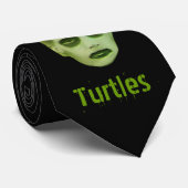 J'aime la cravate d'enfant de zombi de tortues (Roulé)