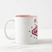 J'AIME LA FABULEUSE LAS VEGAS MUG ROSE & BROWN (Gauche)