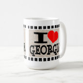 J'aime la Géorgie - tasses (Devant droit)