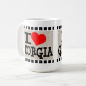 J'aime la Géorgie - tasses (Devant gauche)