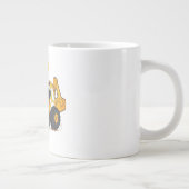 J'aime la grande tasse de café de pelle rétro de (Droite)