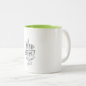 J'aime la grande tasse de tasses (Devant droit)
