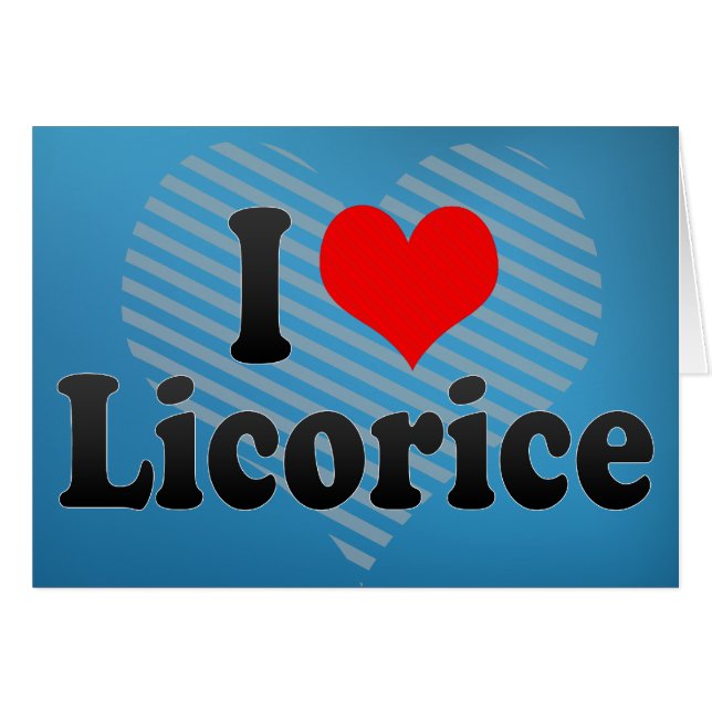 J'aime la Licorice (Devant horizontal)