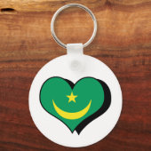 J'aime la Mauritanie Porte-clés (Recto)