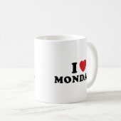 J'Aime La Mug De Café Du Lundi (Devant droit)