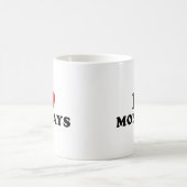 J'Aime La Mug De Café Du Lundi (Centre)