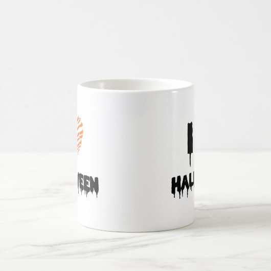 J'Aime La Mug De Café Halloween (Centre)