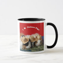 J'aime la Mug de cochons de Guinée
