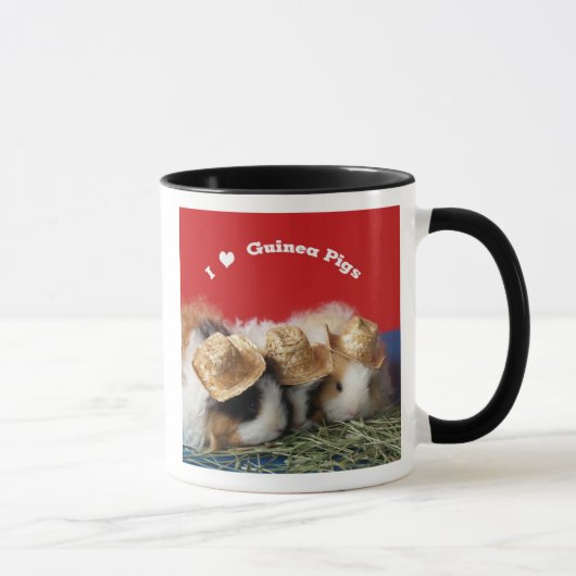 J'aime la Mug de cochons de Guinée (Droite)