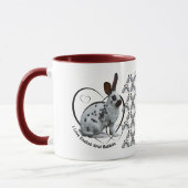 J'Aime La Mug De Lapins Anglais (Gauche)