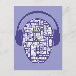 J'aime la musique Carte postale