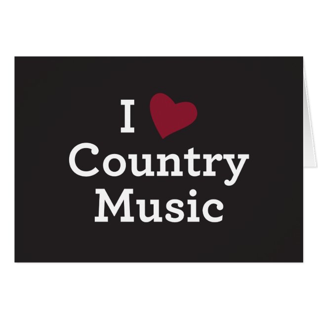 J'aime la musique country (Devant horizontal)