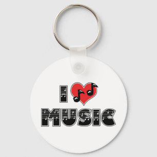 J'aime la musique porte-clés