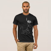 J'aime la musique seulement pour le T-shirt noir (Devant entier)