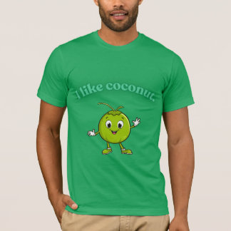 J'aime la noix de coco - T-shirt drôle de noix de