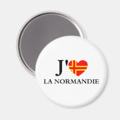J'aime la Normandie Magneet (Voorkant / Achterkant)