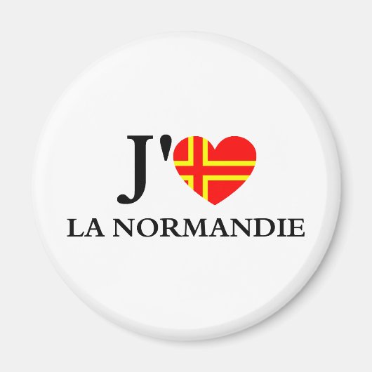 J'aime la Normandie Magneet (Voorkant)
