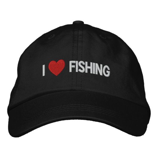 J'aime la pêche Casquette brodé (Devant)