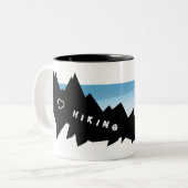 J'aime la randonnée mug (Devant gauche)
