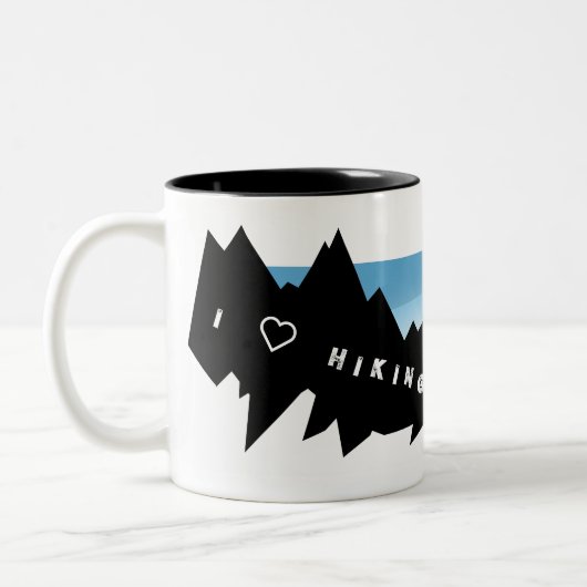 J'aime la randonnée mug (Gauche)