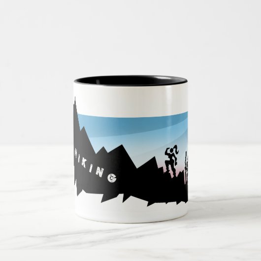 J'aime la randonnée mug (Centre)