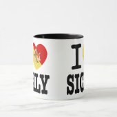 J'Aime La Sicile La Mug De La Novelté (Centre)
