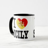 J'Aime La Sicile La Mug De La Novelté (Devant gauche)