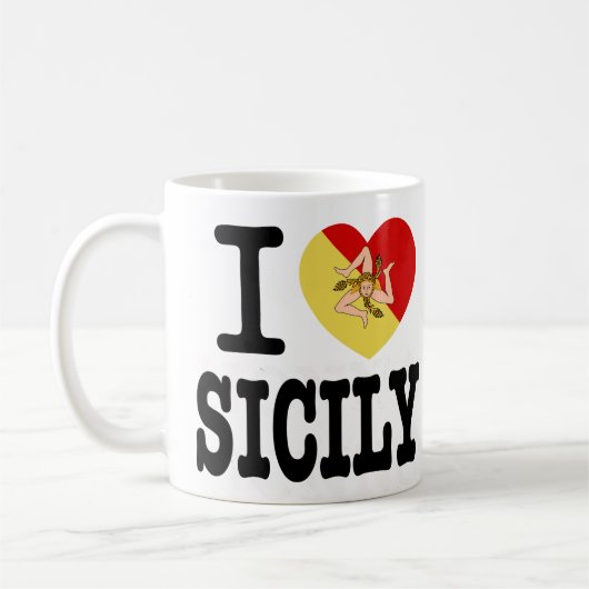J'aime la sicile Mug (Gauche)