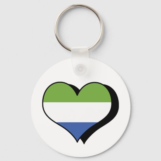 J'aime la Sierra Leone Porte-clés (Recto)