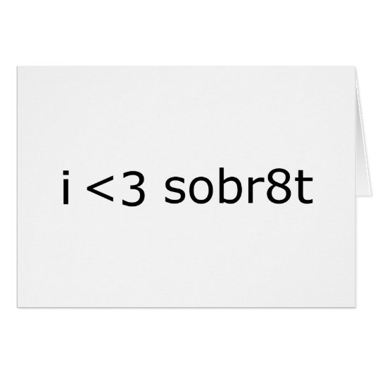 J'aime la sobriété (Devant horizontal)