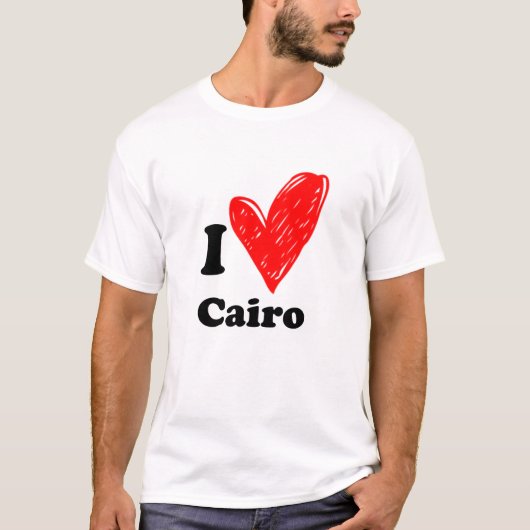 J'aime La T-shirt du Caire (Devant)