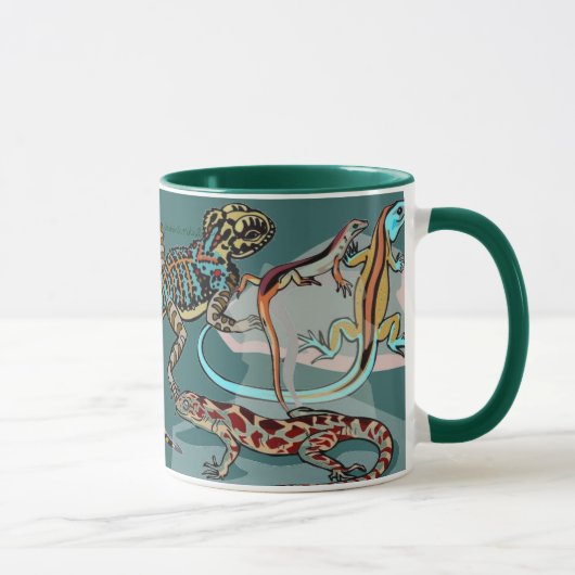 J'aime la tasse à boire LIZARDS (Droite)