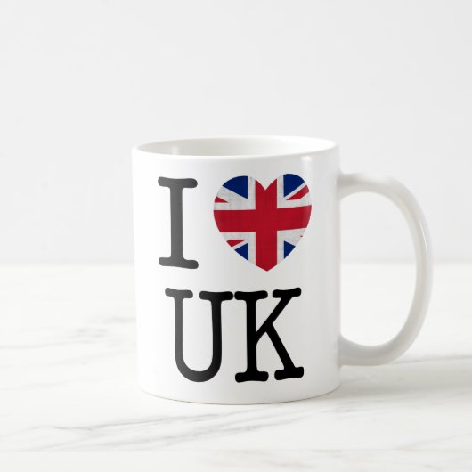 J'aime la tasse BRITANNIQUE (Droite)