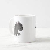 J'aime la tasse de bande dessinée de poneys de (Devant gauche)