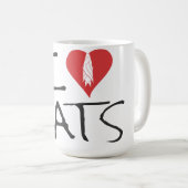 J'aime la tasse de battes (Devant droit)