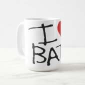 J'aime la tasse de battes (Devant gauche)