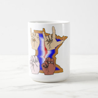J'AIME LA TASSE DE BOISSON DE LANGUE DES SIGNES DU