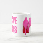 J'aime la tasse de café de chaussures (Centre)