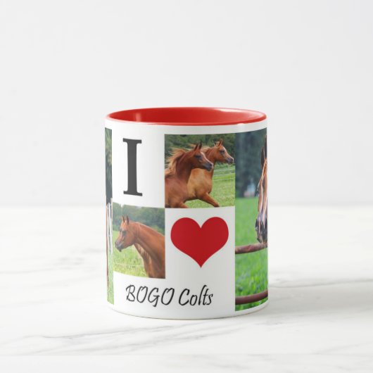 J'aime la tasse de café de colts de BOGO 1 (Centre)