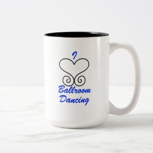 J'aime la tasse de café de danse de salon
