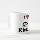 J'aime la tasse de café de minous de ch (Devant gauche)