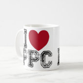 J'aime la tasse de café de PPC (Devant gauche)