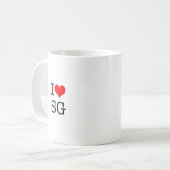 J'AIME la tasse de café de SG (Devant gauche)